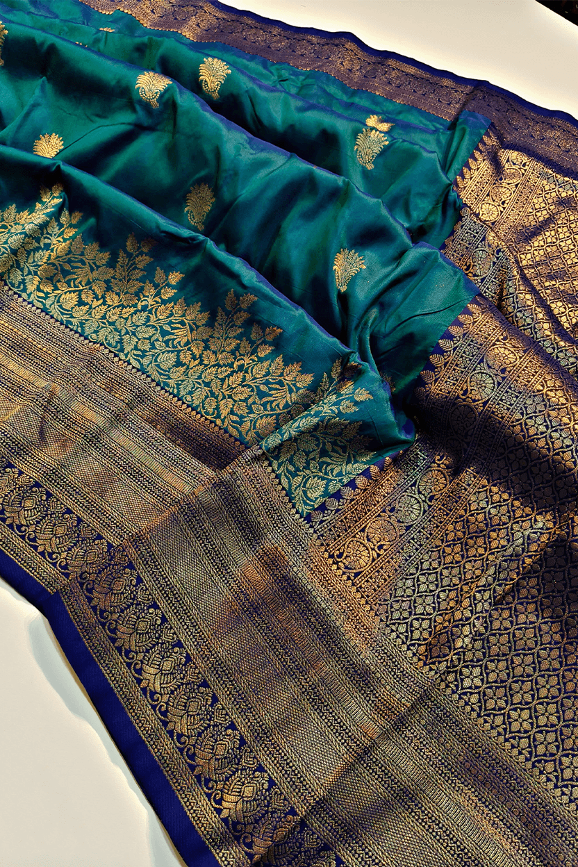 Blue Premium Kanjivaram Silk Saree