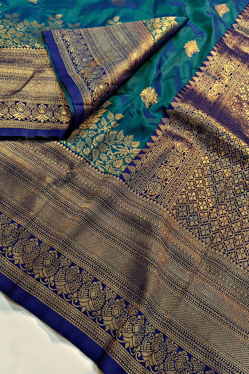 Blue Premium Kanjivaram Silk Saree