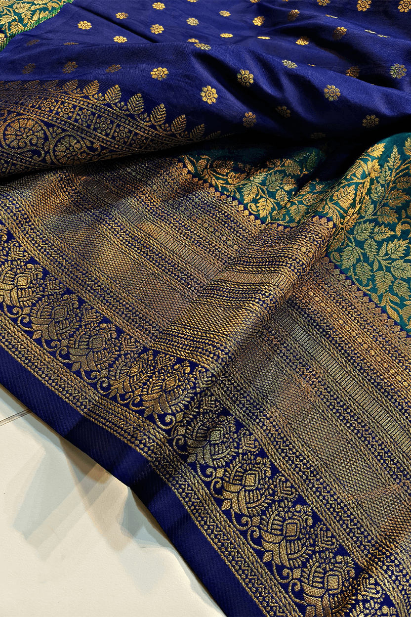 Blue Premium Kanjivaram Silk Saree