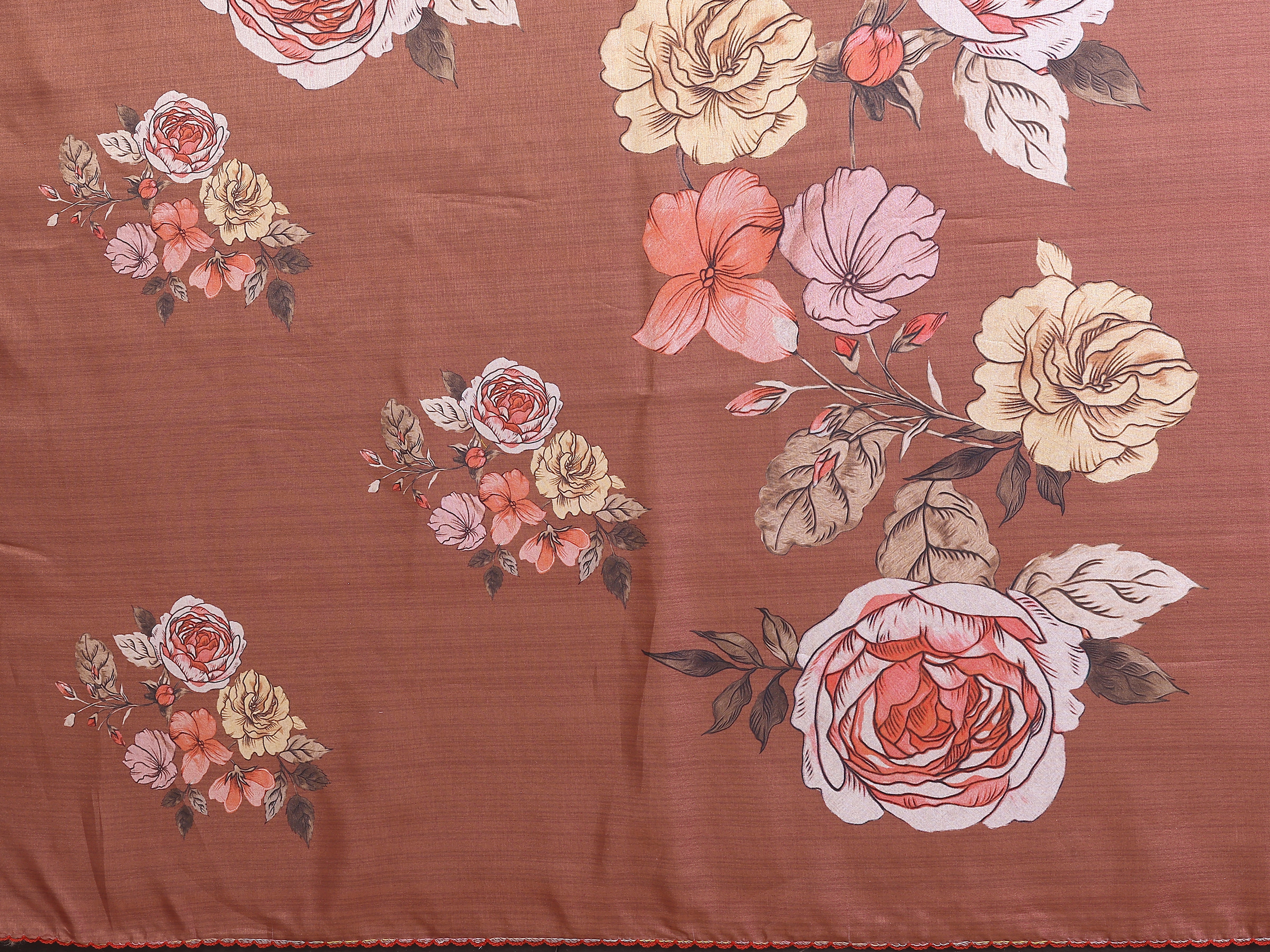Brown Manipuri Silk Saree