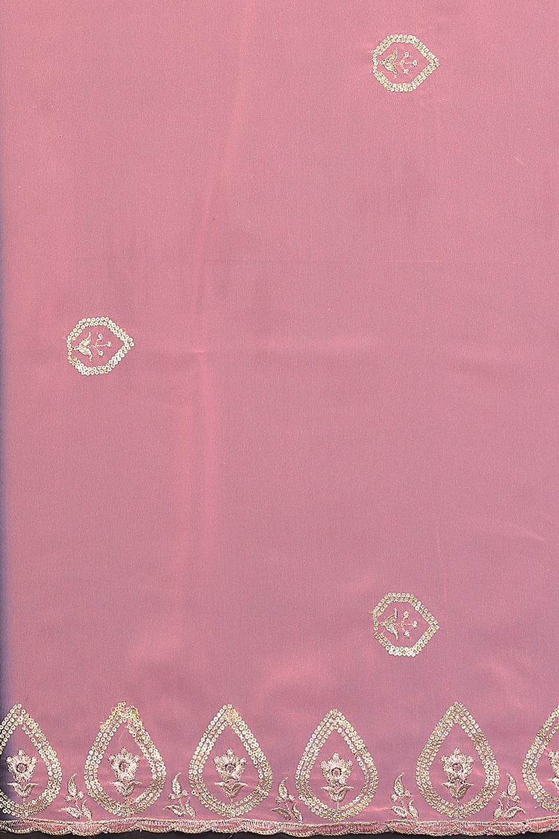 Black Georgette Embroidered Saree