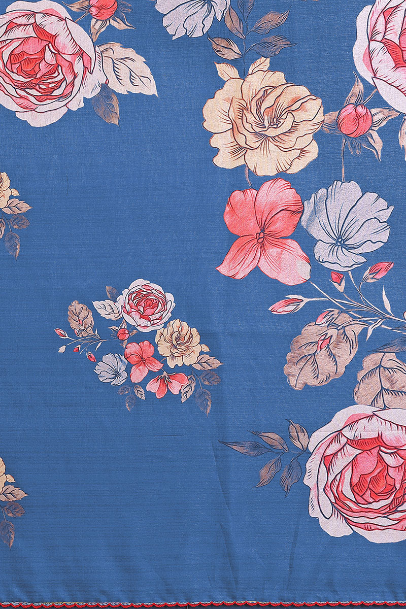 Blue Manipuri Silk Saree