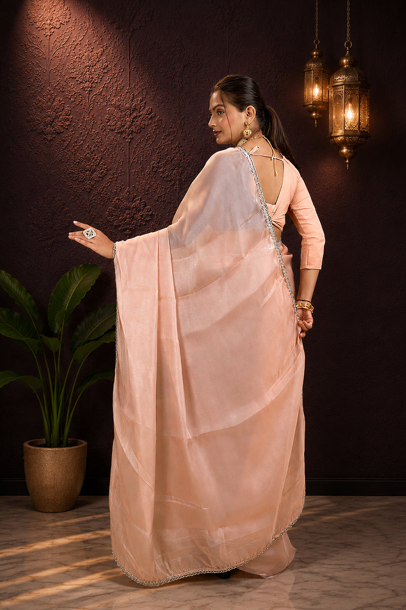 Baby Pink Saree