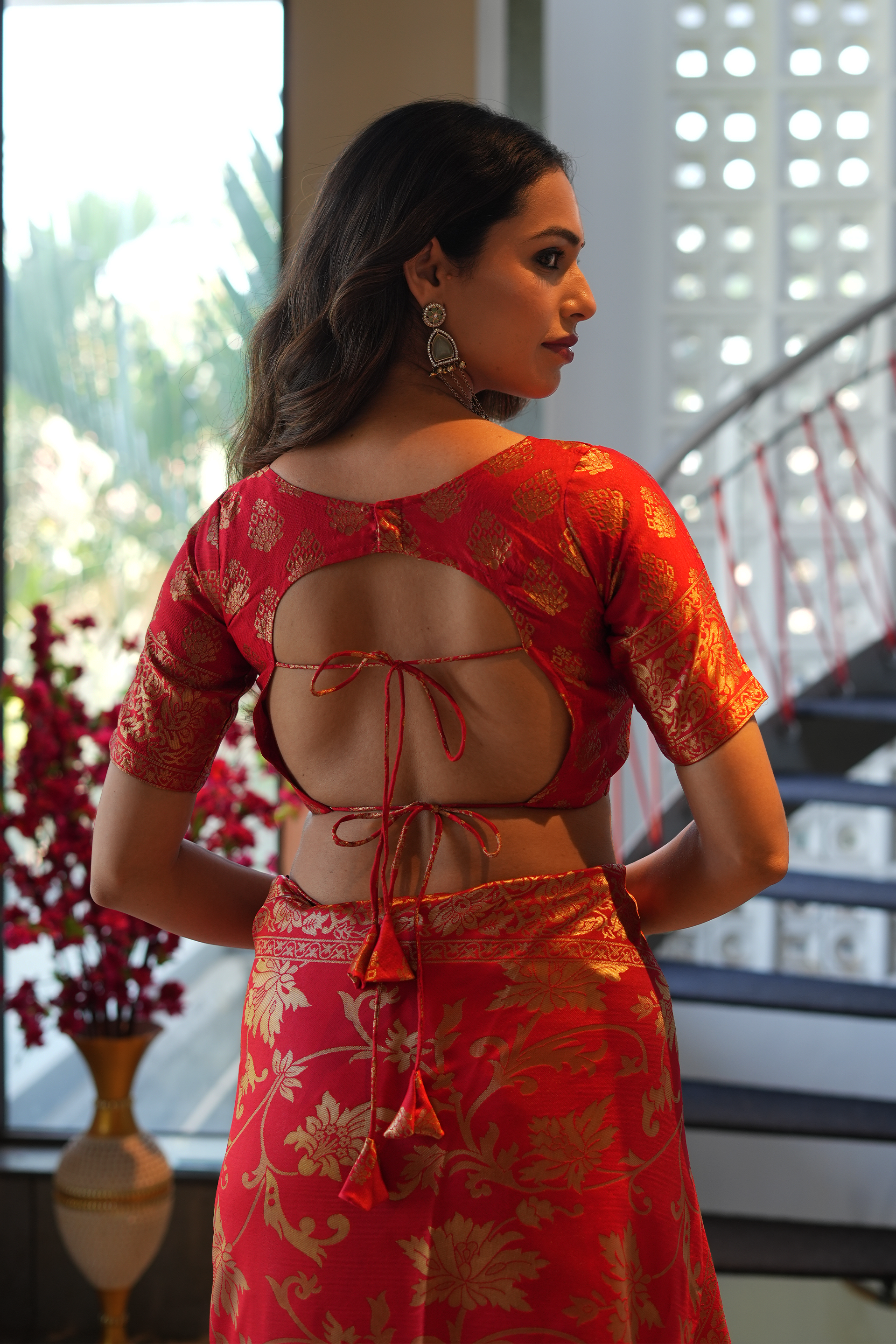 Red Banarasi Silk Saree