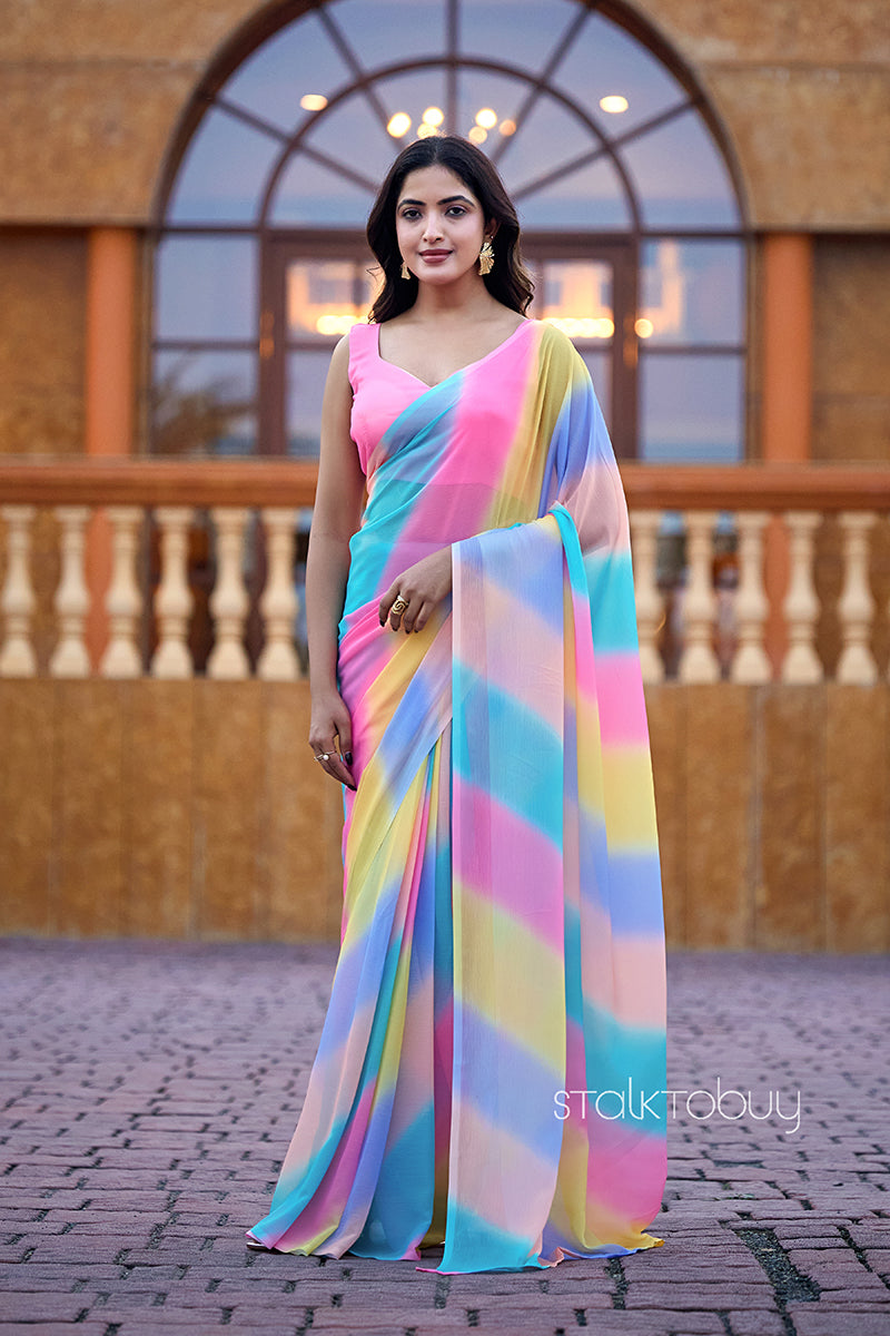 SAMANDAR LEHERIYA SAREE