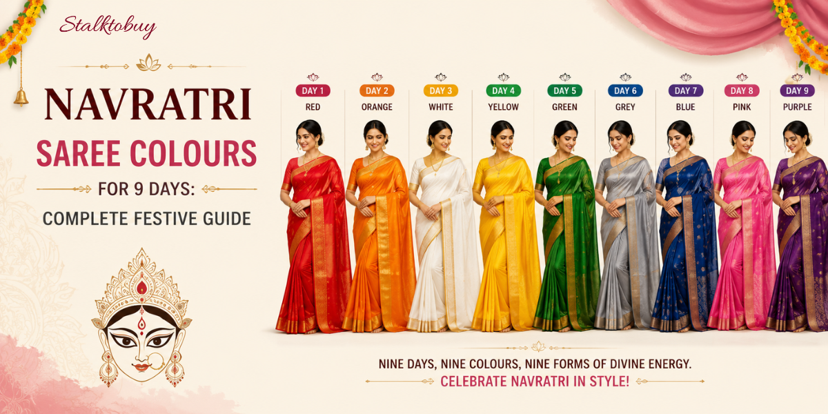 Navratri Saree Colours for 9 Days: Complete Festive Guide