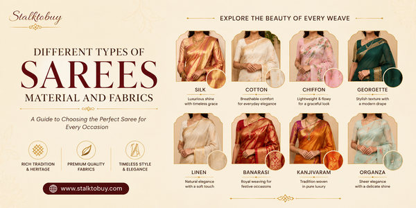 Different Types of Sarees Material and Fabrics
