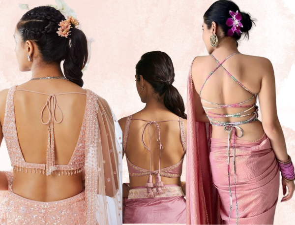 Backless Blouses Are Back: The Bold Trend Taking Over Saree Fashion