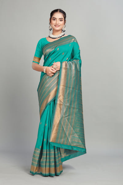 Green Woven Silk Saree