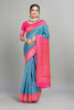 Blue Woven Banarasi Silk Saree