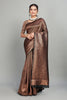 Black Woven Banarasi Silk Saree