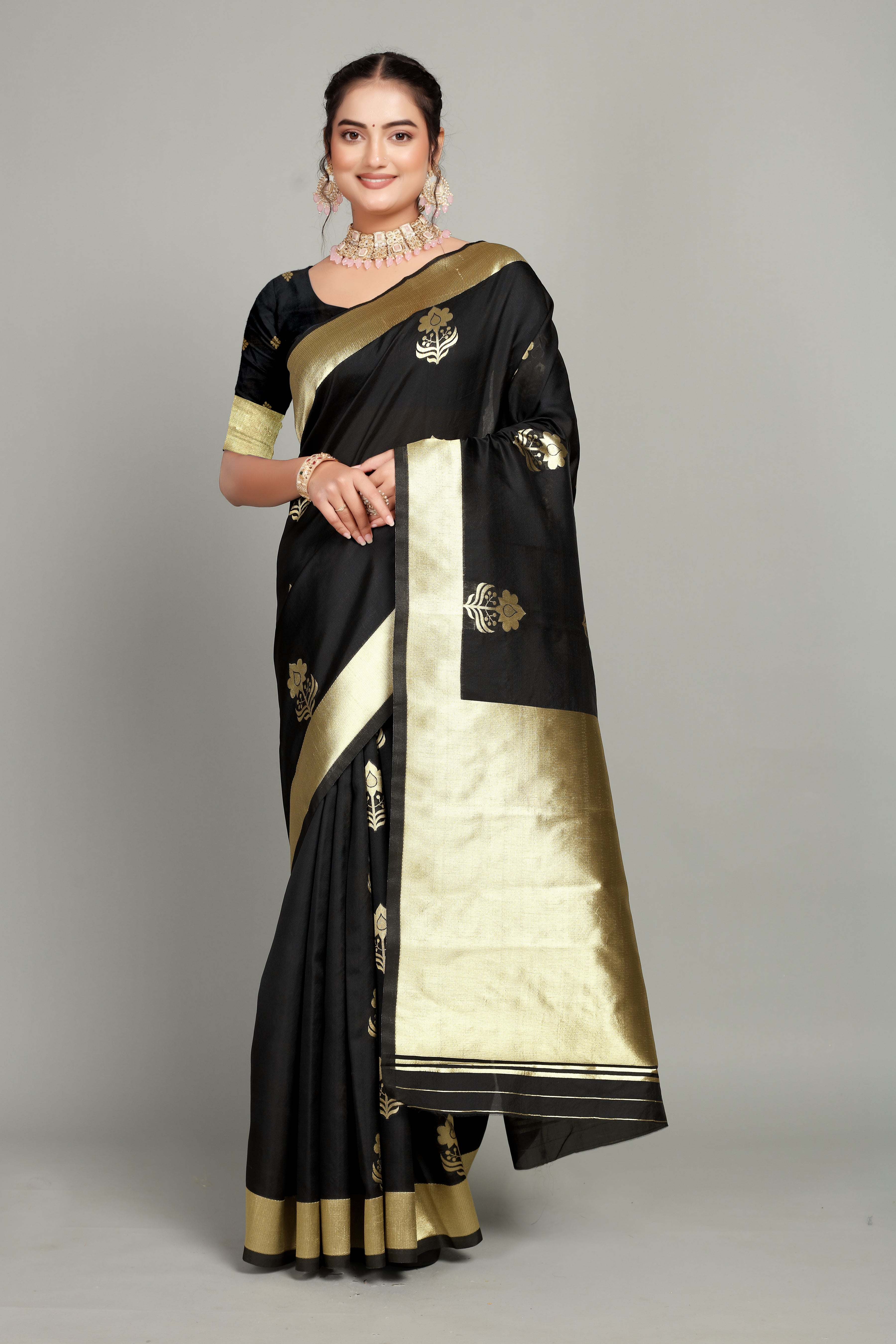 Black Silk Saree