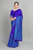 Royal Blue Woven Silk Saree
