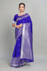 Royal Blue Woven Silk Saree