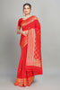 Red Woven Silk Saree