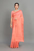 Pink Woven Silk Blend Saree