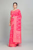 Pink Woven Silk Blend Saree
