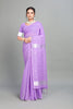 Lavender Weaving Cotton Silk Saree