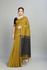 Mustard Two Toned Weaving Cotton Silk Saree