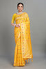 Yellow Banarasi Woven Silk Blend Saree