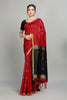 Red Toned Weaving Cotton Silk Saree