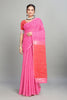 Pink Cotton Silk Two Toned Printed Saree