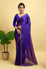 Purple Embroidered Rangoli Silk Saree