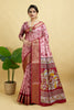 Pink Soft Dola Cotton Printed Saree