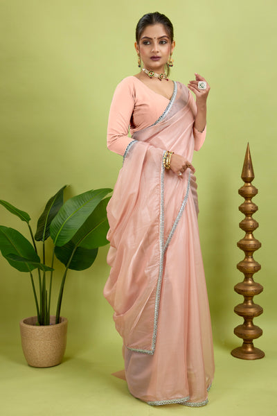 Baby Pink Jimmy Choo Saree