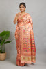 Peach Minakari Banarasi Saree