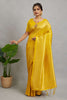 Yellow Woven Banarasi Khadi Silk Saree