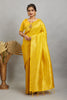 Yellow Pure Soft Khadi Silk Saree