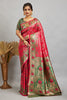 Pink Woven Kanjivaram Silk Saree