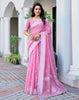 Pink Soft Cotton Silk Saree