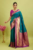Blue Woven Kanjivaram Silk Saree