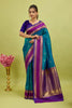 Blue Woven Kanjivaram Silk Saree