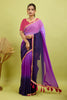 Purple Toned Georgette Saree