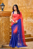 Ready To Wear Two Toned Plain Georgette Saree