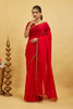 Rani Jimmy Choo Plain Chiffon Saree