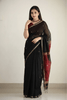 Black Cotton Silk Saree