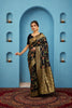 Black Pure Banarasi Khadi Silk Saree