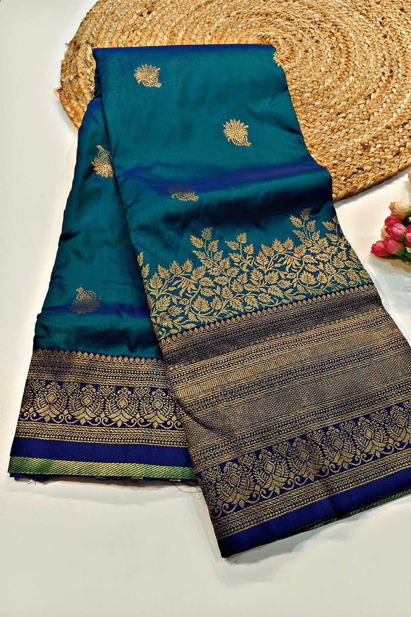 Blue Premium Kanjivaram Silk Saree