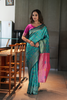 Blue Woven Banarasi Silk Saree