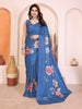 Blue Manipuri Silk Saree