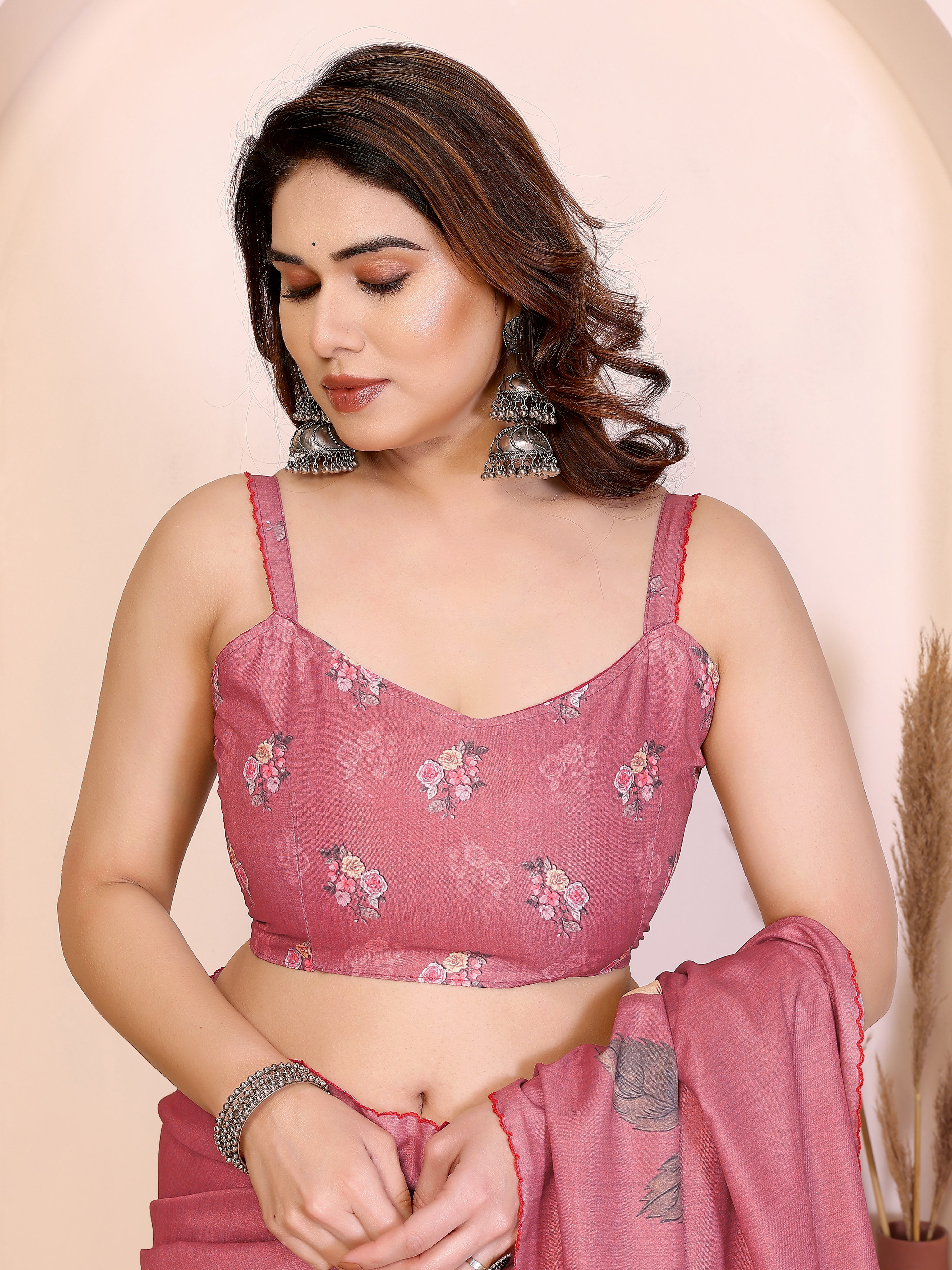Pink Manipuri Silk Saree