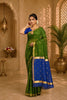 Green Toned Cotton Silk Saree