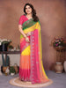 Green Georgette Embroidered Saree