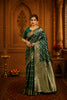 Green Woven Banarasi Silk Saree
