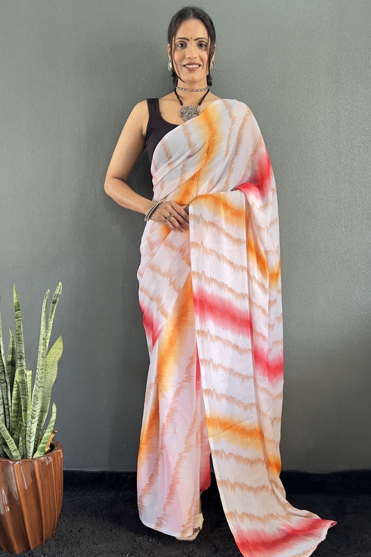 Georgette Ready To Wear saree