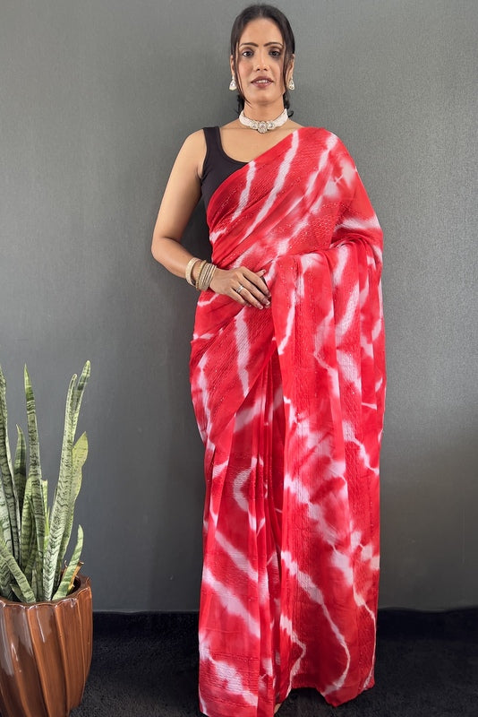 Georgette Ready To Wear Saree